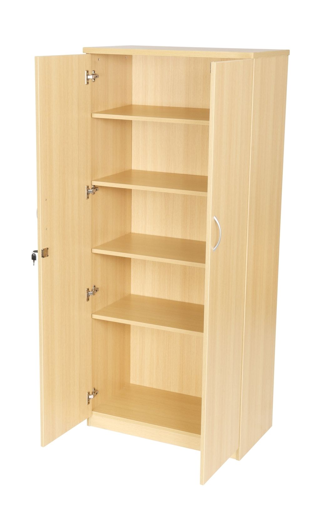 1800 Double Door Cupboard – (sc18) – Somercotes Office Furniture Ltd Within Trendy Cupboards (View 2 of 15)