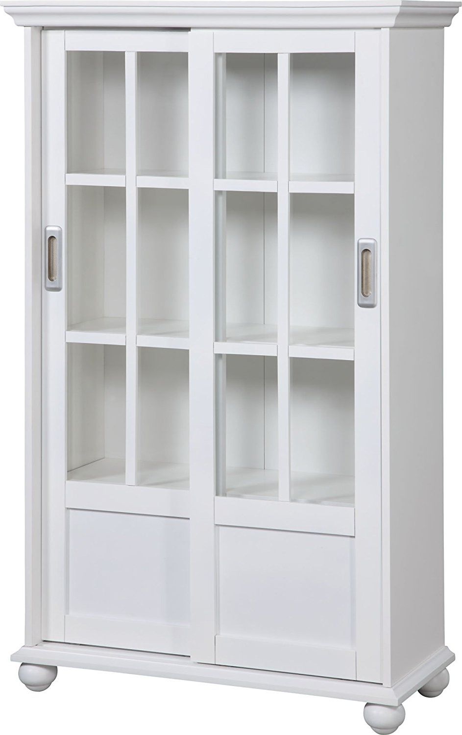Amazon: Altra 9448096 Bookcase With Sliding Glass Doors, White Regarding Trendy White Bookcases With Glass Doors (View 1 of 15)