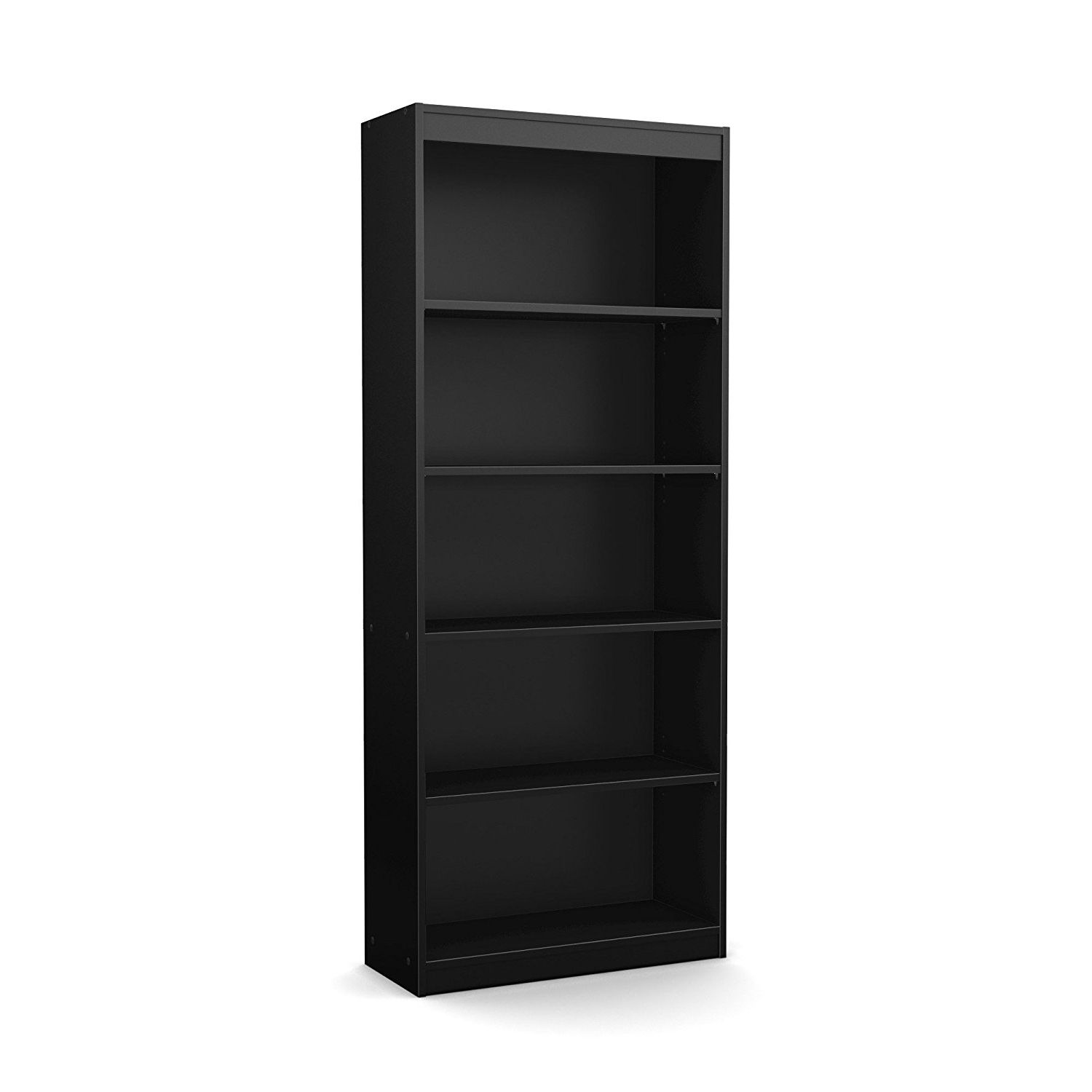 Amazon: South Shore Axess Collection 5 Shelf Bookcase, Black Pertaining To Well Known South Shore Axess Collection 5 Shelf Bookcases (View 7 of 15)