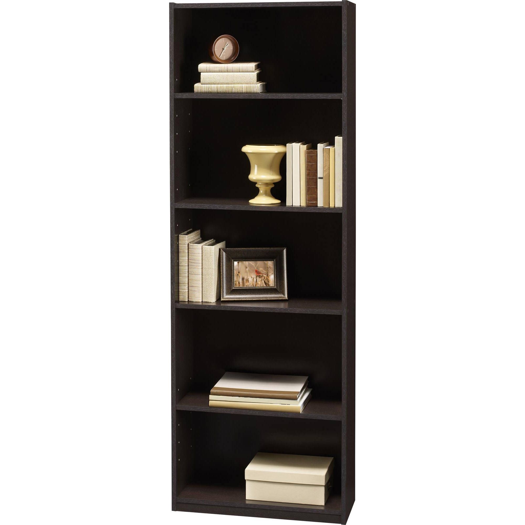 Ameriwood 5 Shelf Bookcases Within Current Ameriwood 5 Shelf Bookcases, Set Of 2 (mix And Match) – Walmart (View 1 of 15)