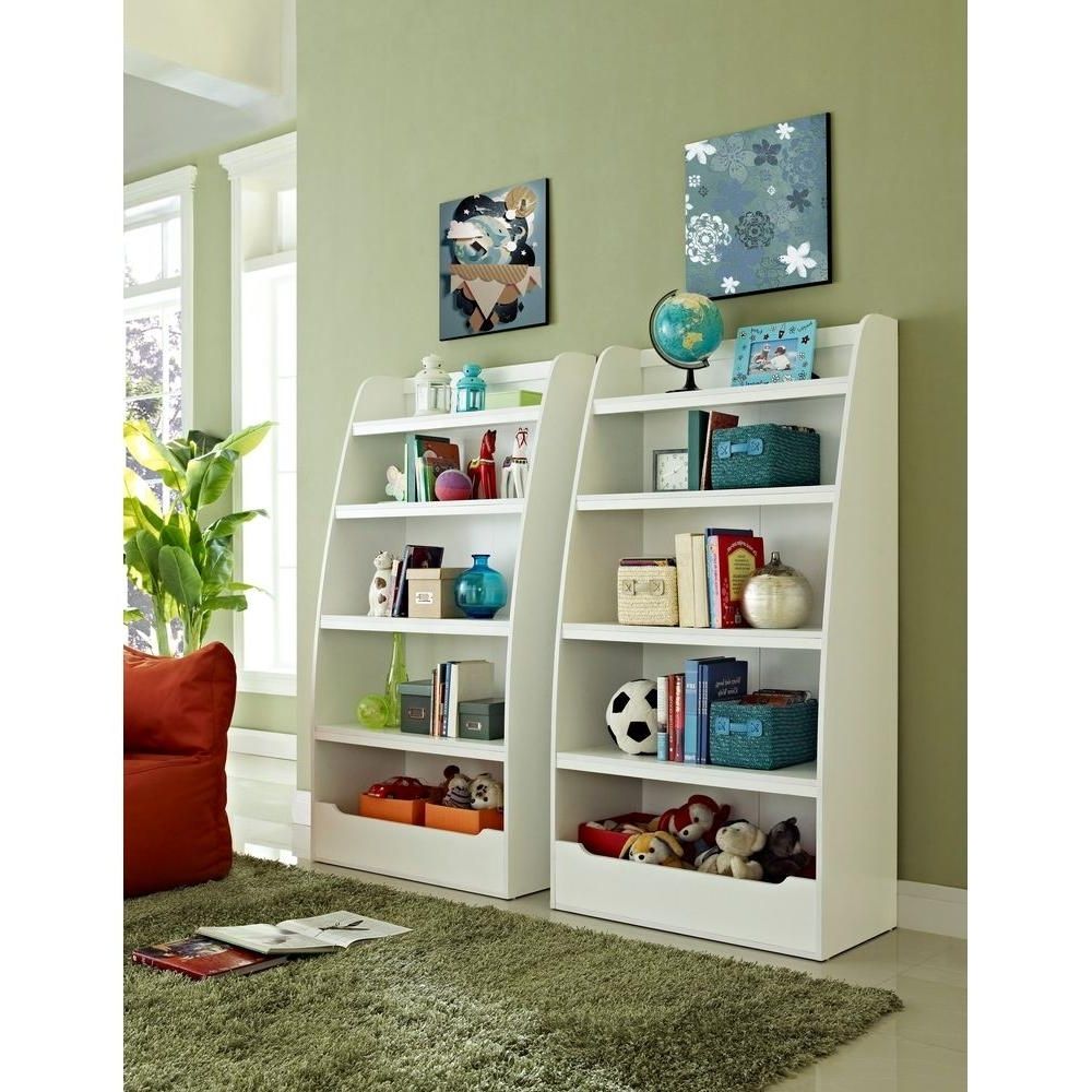 Ameriwood Home Neptune Kids White 4 Shelf Bookcase Hd50384 – The For Well Liked Kids Bookcases (View 5 of 15)