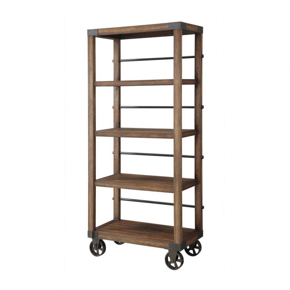 Apartments : Rolling Bookcases Large Bookcase With Ladder Ike Cart Throughout Well Known Rolling Bookcases (View 4 of 15)