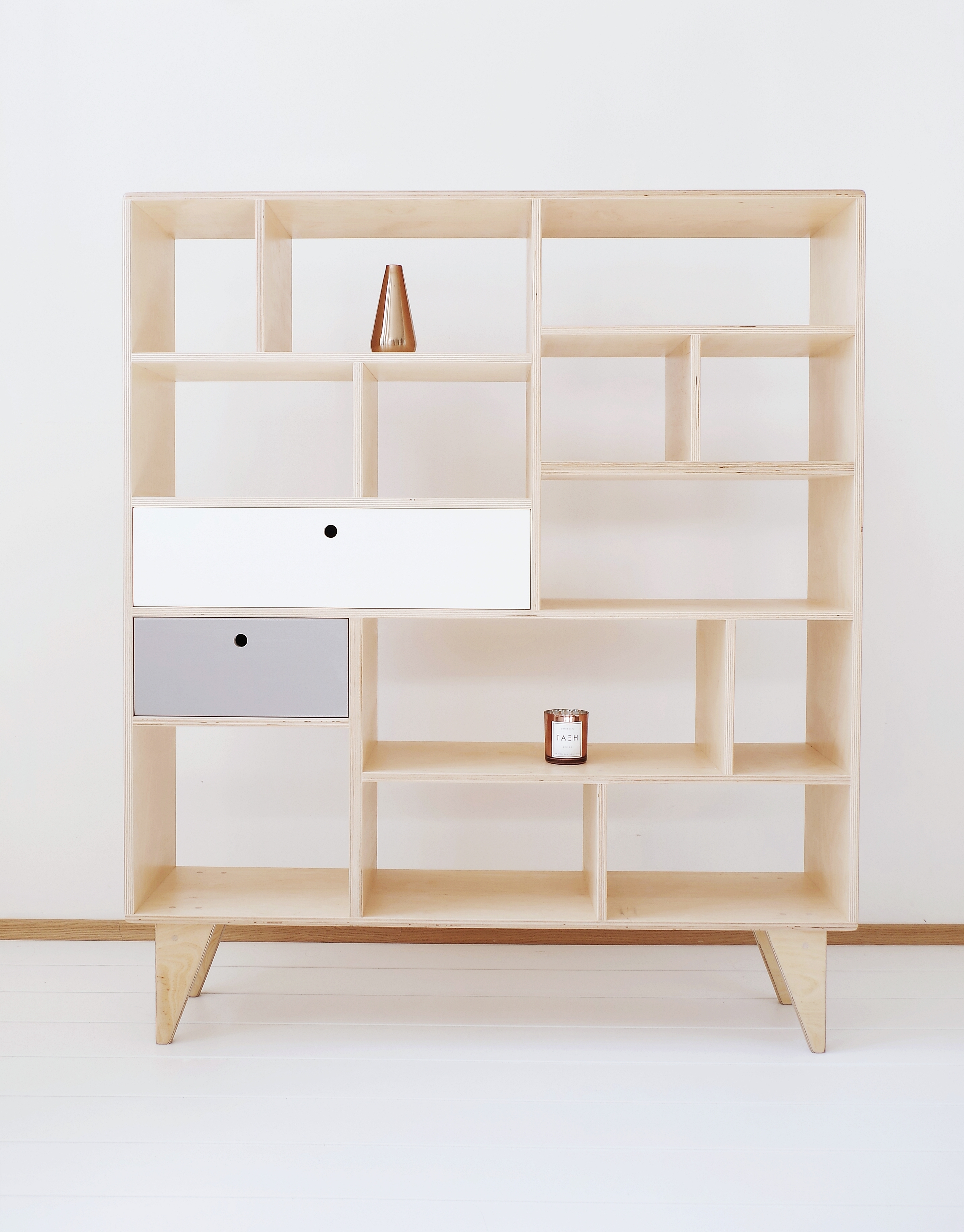 Apex. Our Scandinavian, Plywood Bookcase / Bureau With Drawers With Regard To Best And Newest Modern Handbuilt Bookcases (Photo 13 of 15)