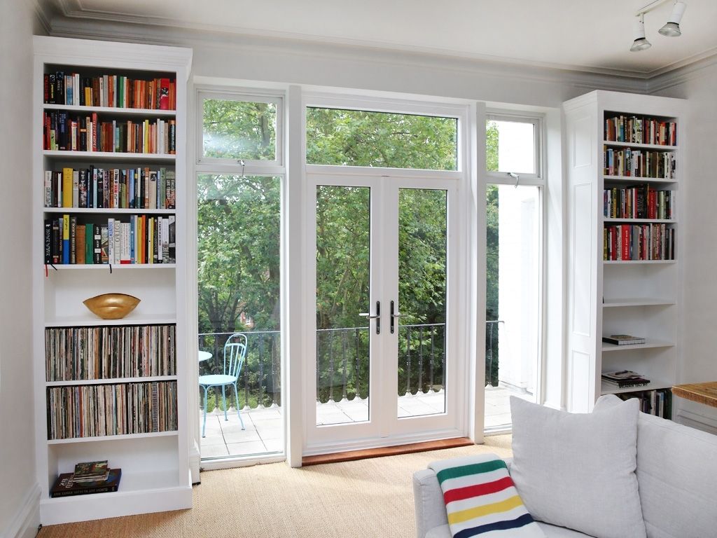 Bespoke Bookshelves For Trendy Traditional Fitted Shaker Bookshelves (View 5 of 15)