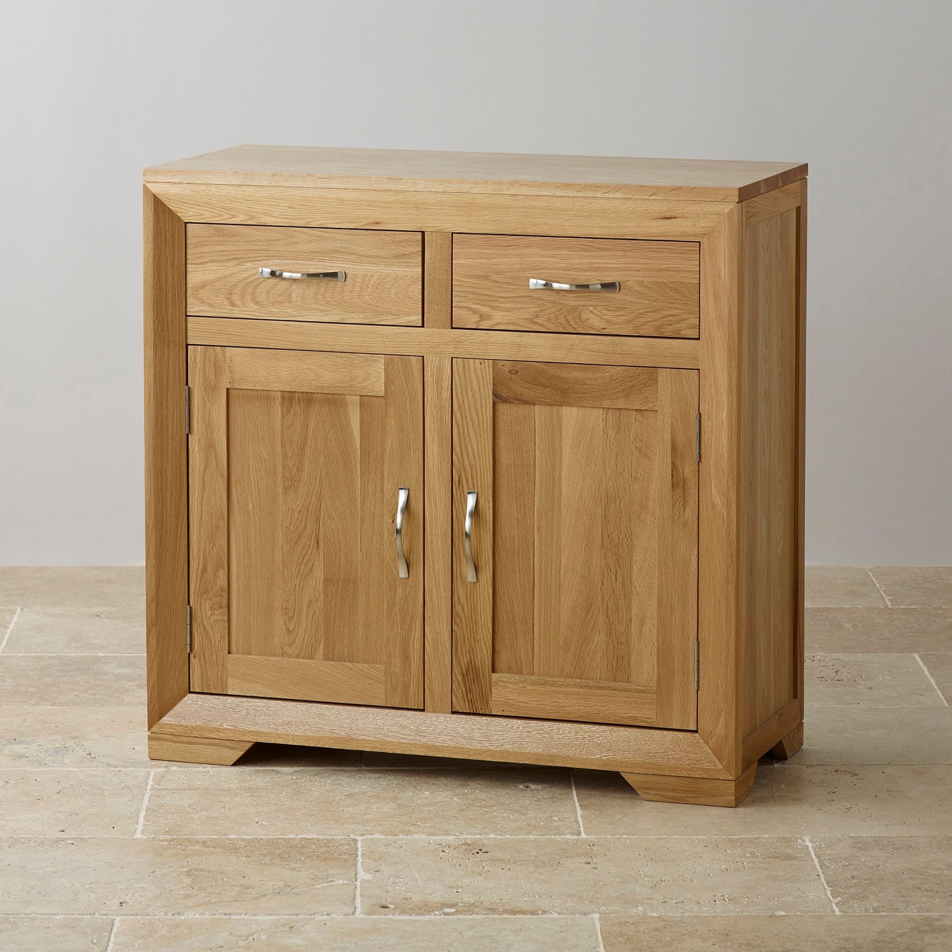 Bevel Small Sideboard In Natural Solid Oak (View 3 of 15)