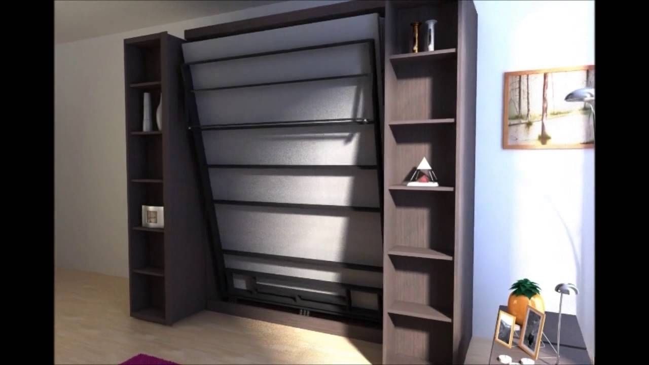 Bifold Bookcases Regarding 2017 Madison And Madison Bifold Bookcase Bed – Youtube (View 1 of 15)