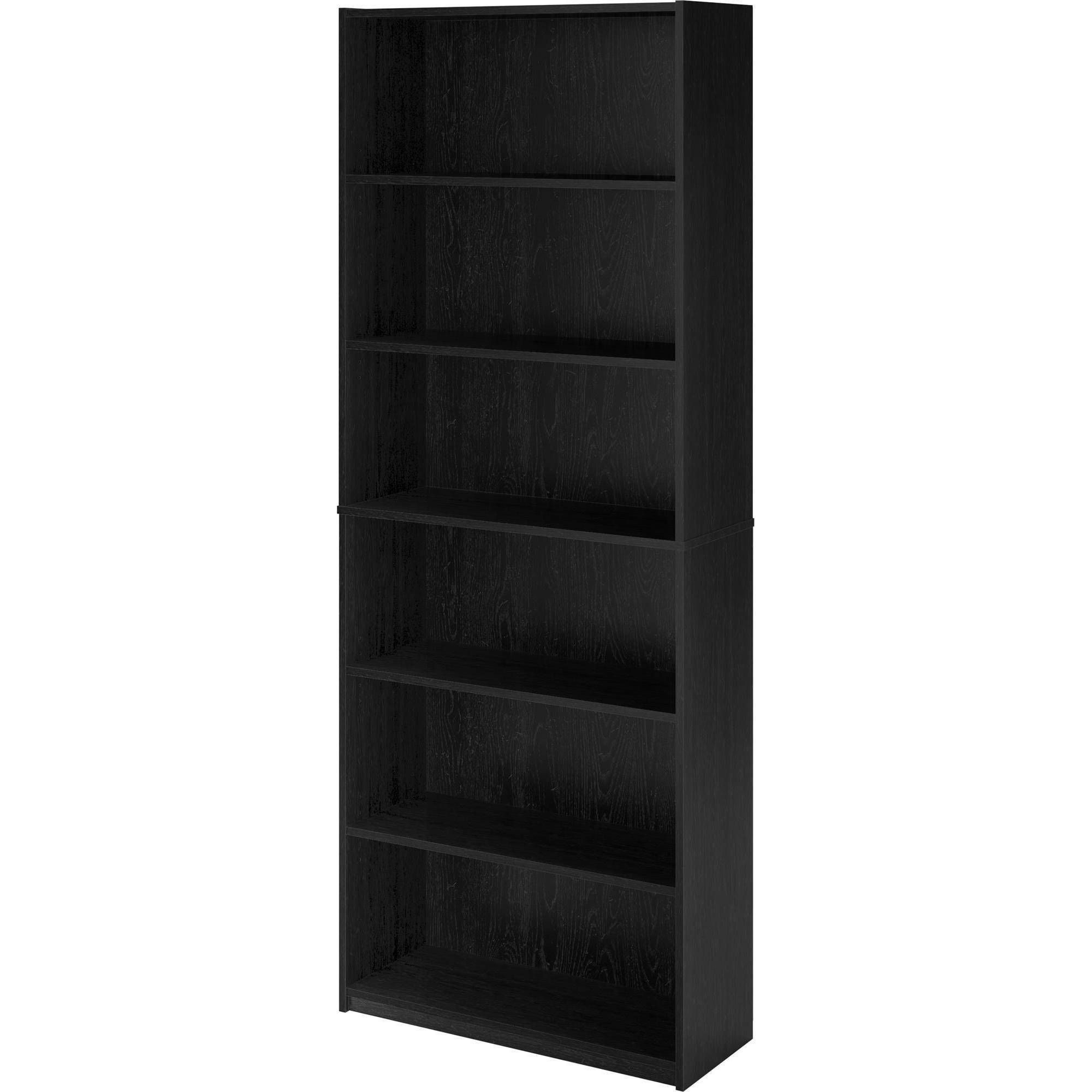 Black Bookcases Walmart Inside Most Recent Mainstays 6 Shelf Bookcase, Black Ebony Ash – Walmart (View 1 of 15)
