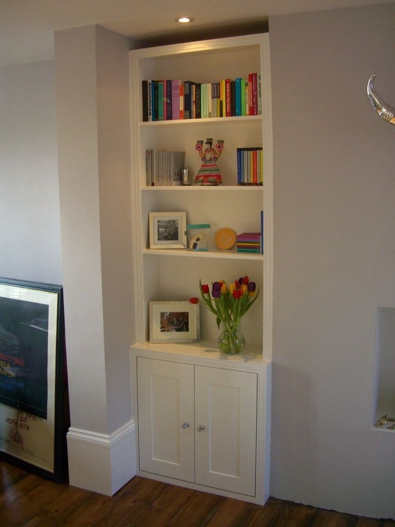 Bookcases With Cupboards Within Famous Trad Alcove Bookcase / Cupboard Option (View 3 of 15)