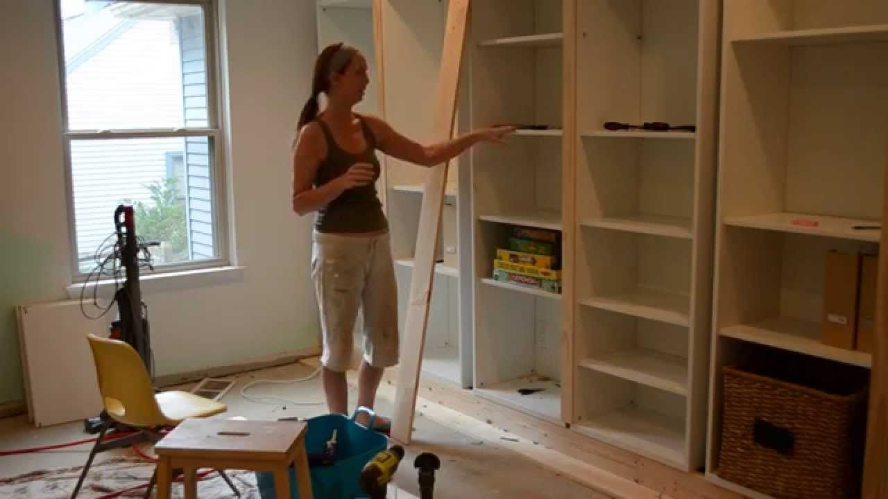 Build Built In Bookcases Intended For 2017 Smart Girls Diy – Turning Ikea Shelves Into Built Ins (part  (View 14 of 15)