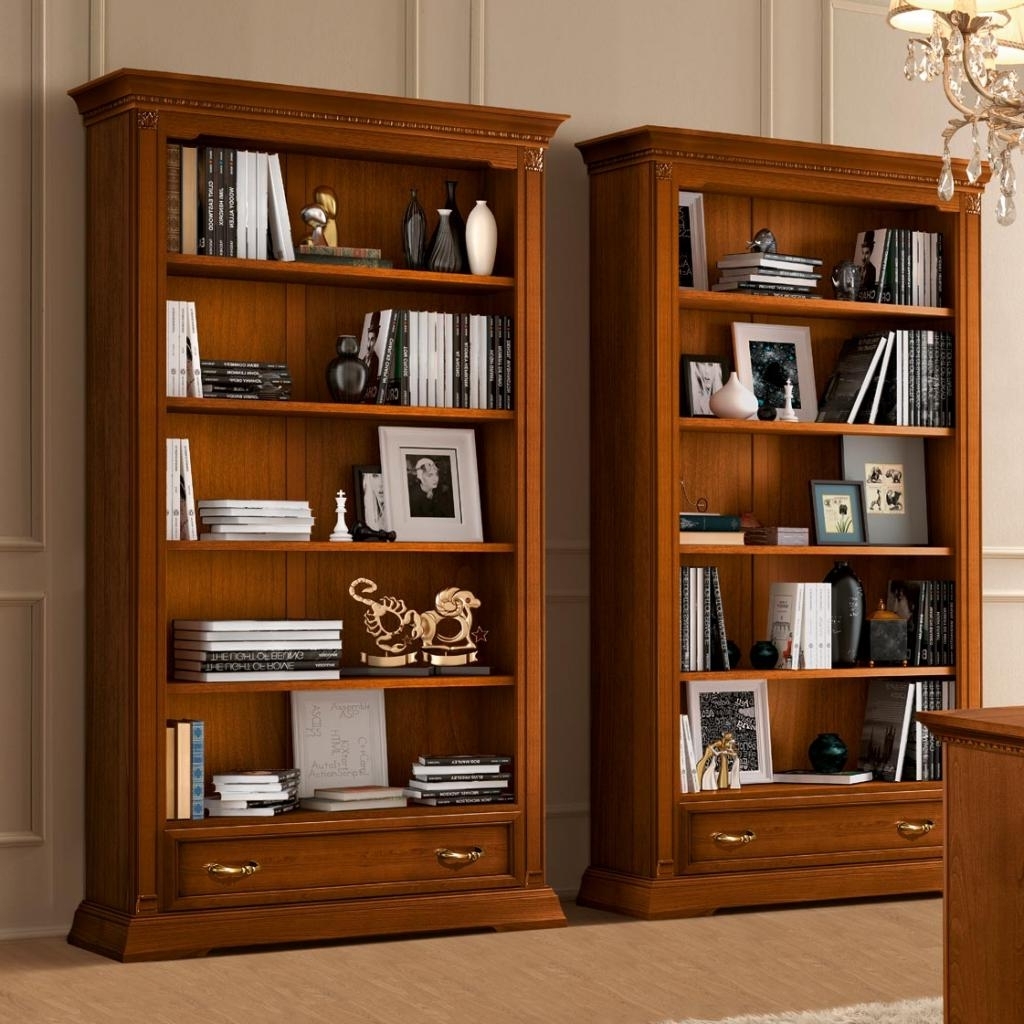 Cherry Wood Shelving, Display Cabinets Amp Bookcases Basic For 2017 Cherry Wood Bookcases (Photo 1 of 15)