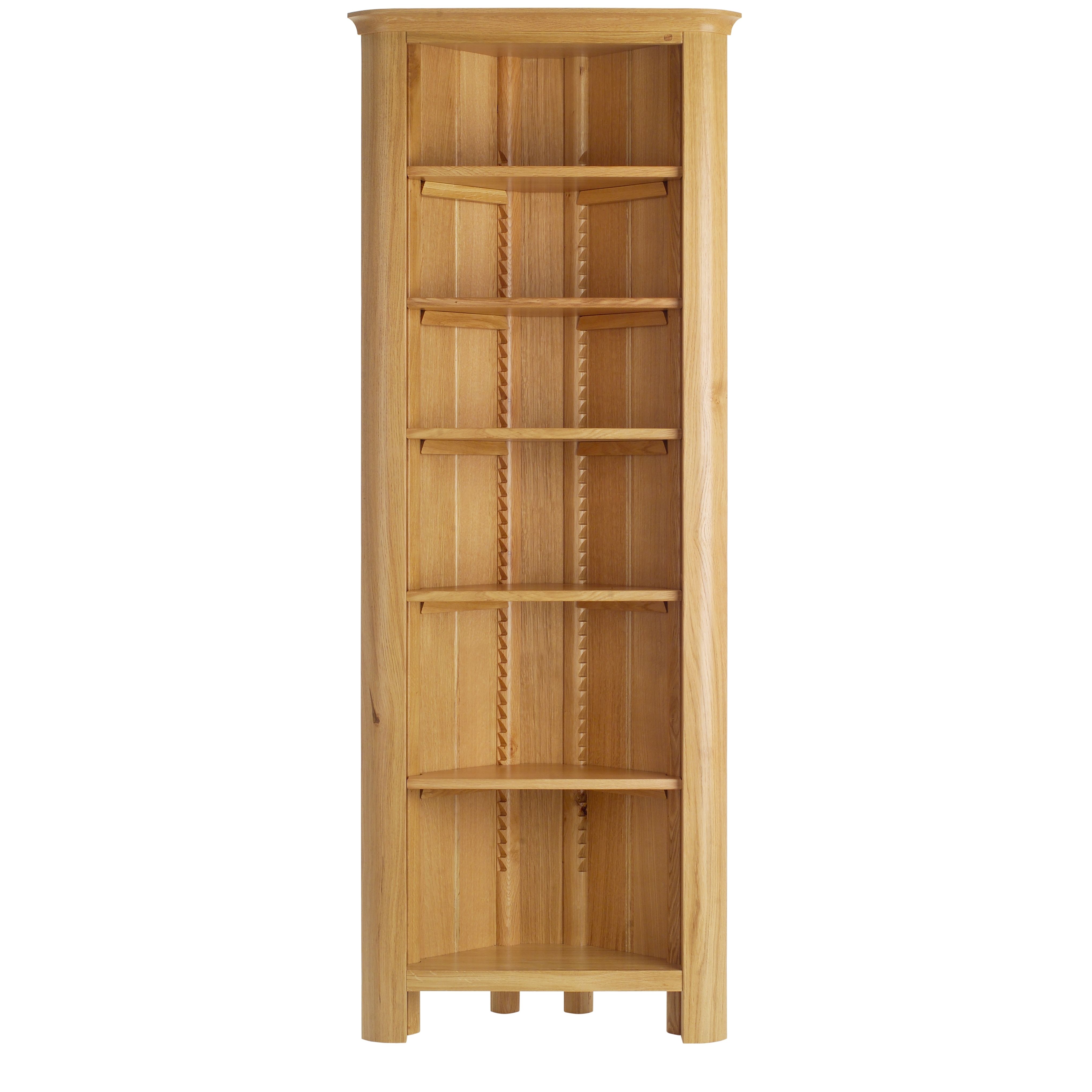 Corner Oak Bookcases With Famous Furniture: Exciting Oak Wood Target Bookcases For Corner Storage (View 1 of 15)