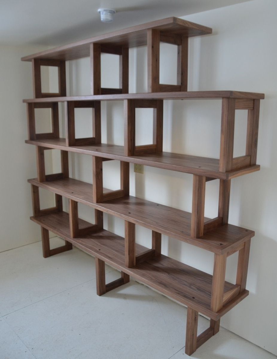 Custom Walnut Bookcase : Doherty House – Painting A Walnut Bookcase For Current Walnut Bookcases (View 2 of 15)
