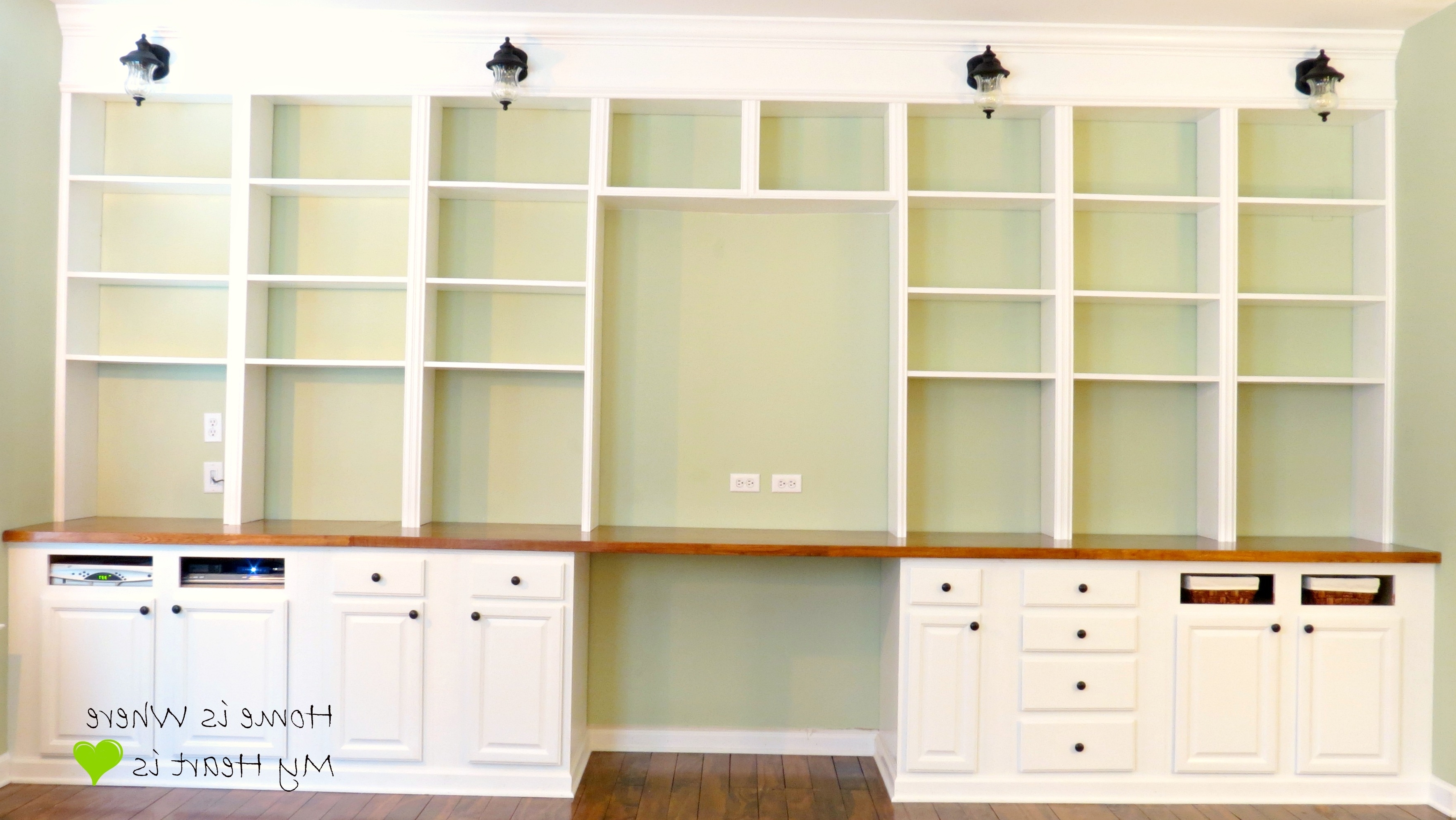 Desk With Bookcases For Most Recently Released The Completion Of The Construction Of The Bookcases (View 4 of 15)