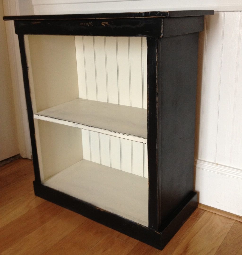 Distressed Bookcases Throughout 2018 Obsidian Bookcase Value City Furniture Small Black Cream (View 10 of 15)