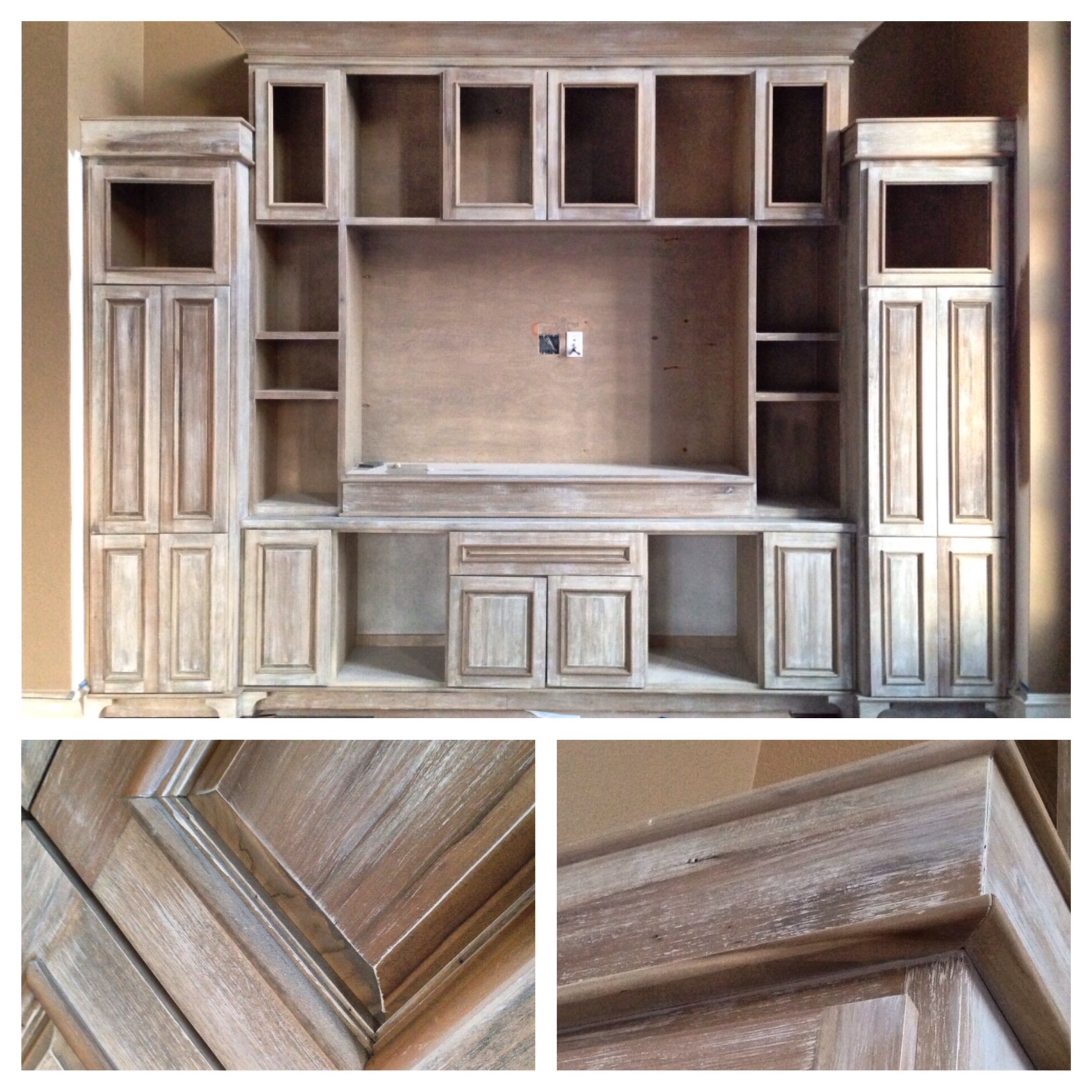 Diy Restoration Hardware Look Using Minwax 'weathered Oak' Stain For Famous Painted Oak Bookcases (View 10 of 15)