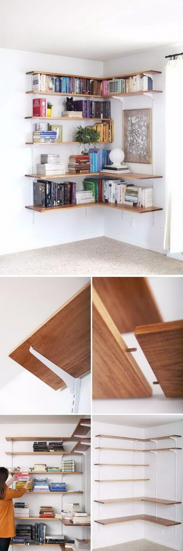 Fashionable 20 Amazing Corner Shelves Ideas – Diy & Home (Photo 13 of 15)