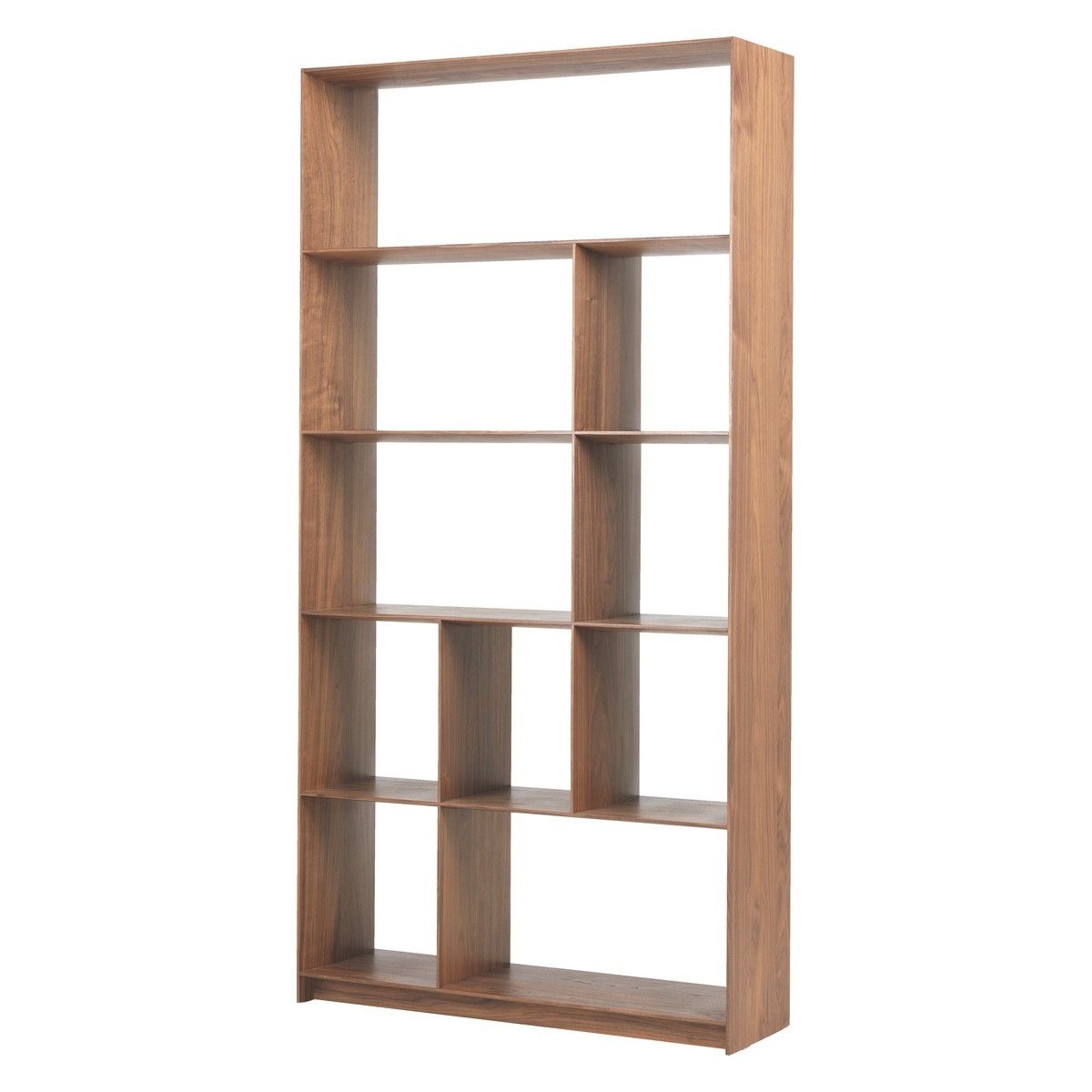 Fashionable Hastings Tall Walnut Bookcase (View 8 of 15)