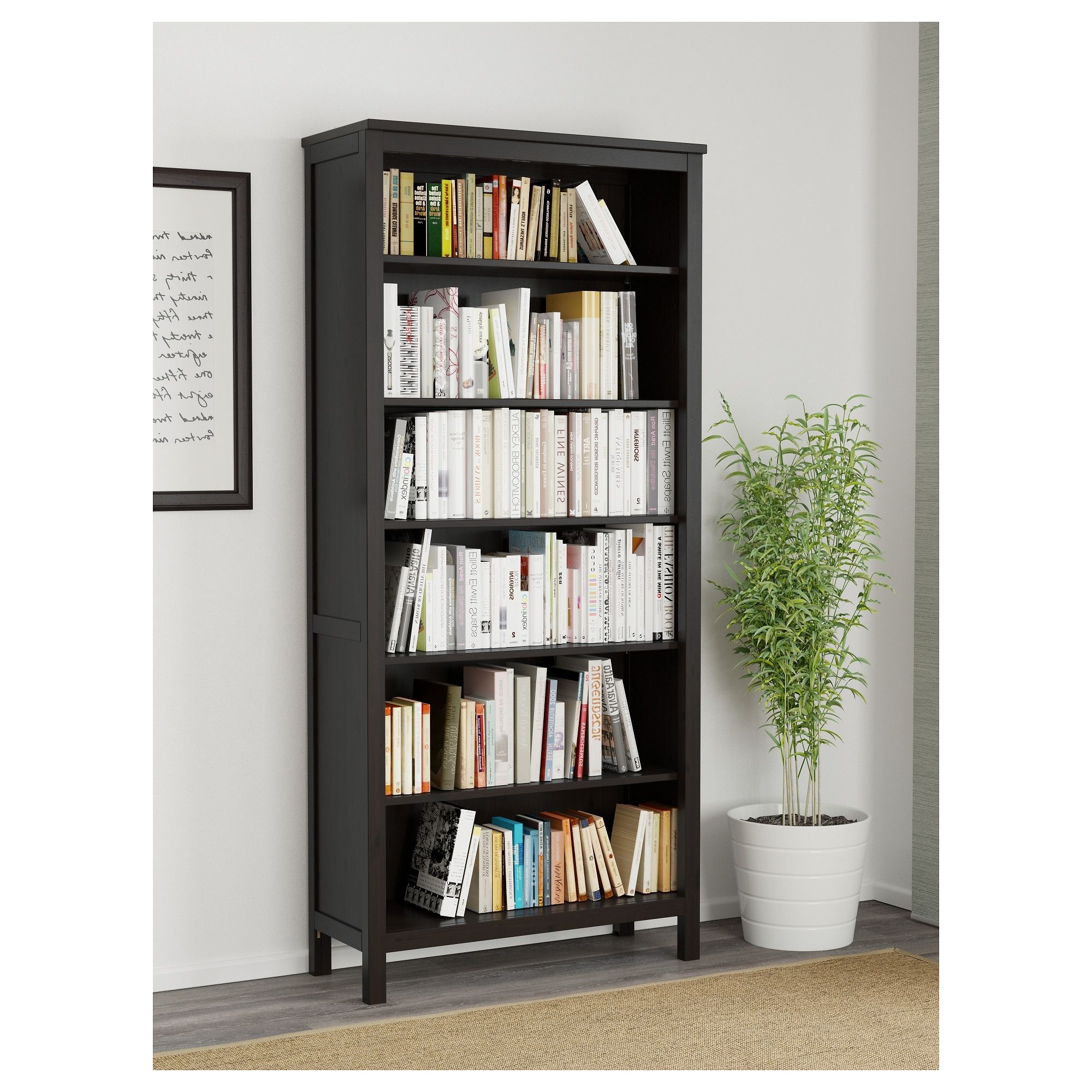 Fashionable Ikea Hemnes Bookcases Within Hemnes Bookcase – Black Brown – Ikea (View 1 of 15)