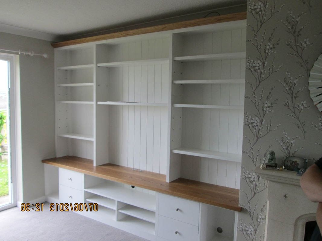 Favorite Fitted Shelves And Cupboards With Breakfront Bespoke Cupboards And Shelves Living Room Modular Wall (Photo 3 of 15)