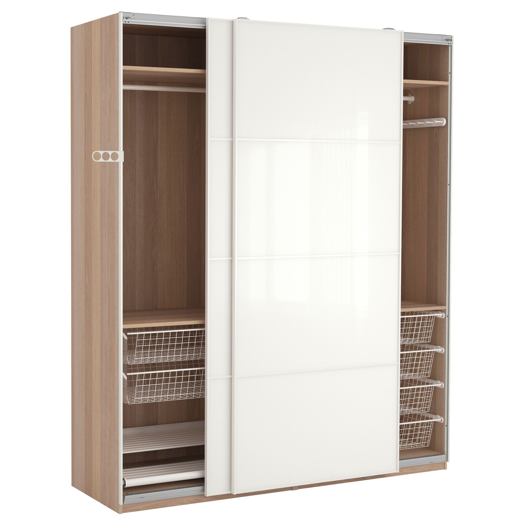 Favorite Wardrobes With Drawers And Shelves Regarding Furniture: Brilliant Simple White Wardrobe Cabinet For Your Room (View 9 of 15)