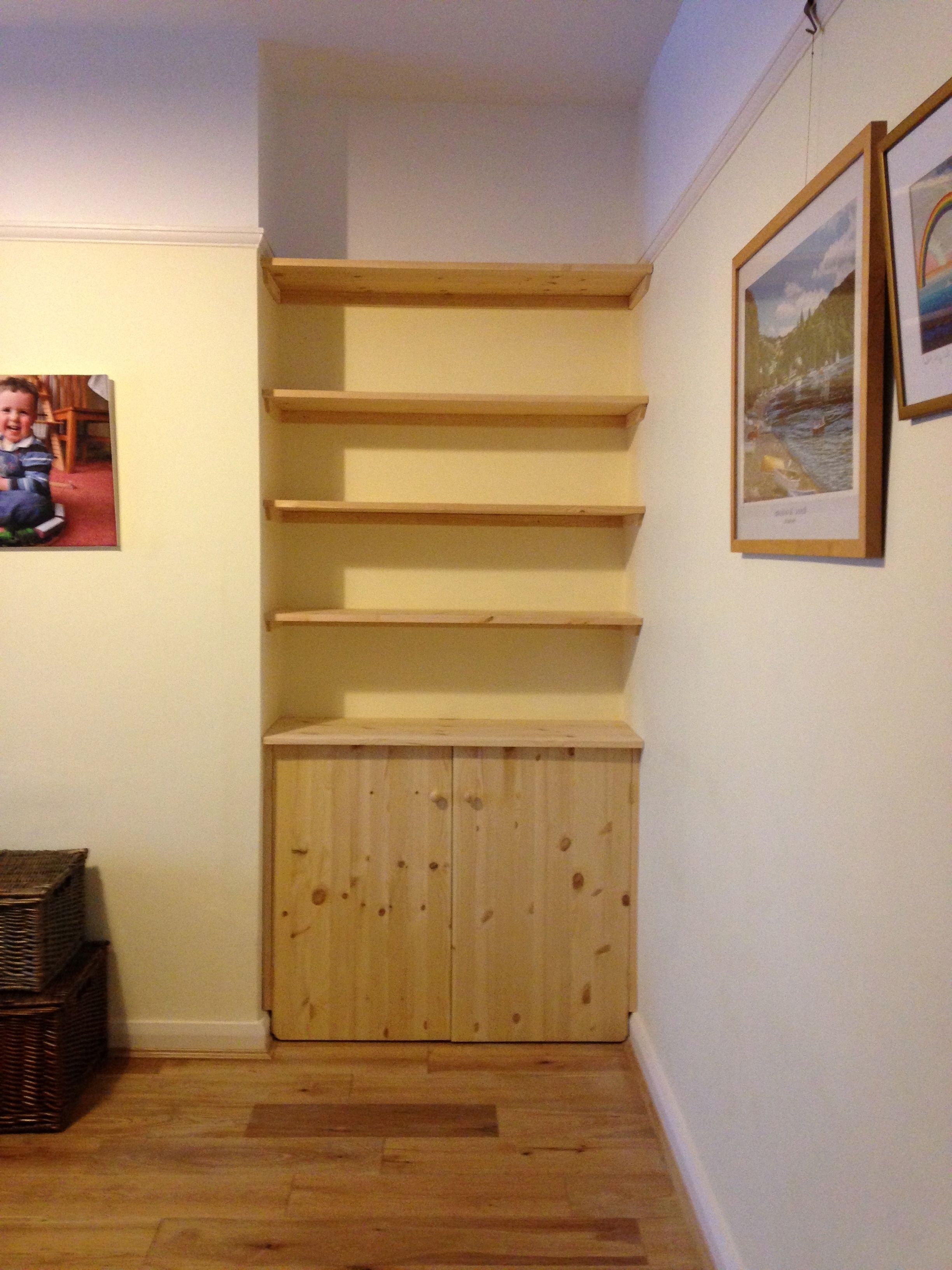 Fitted Shelving, Cupboards And Flooring – P D Carpentry & Building Throughout Best And Newest Fitted Shelves And Cupboards (View 6 of 15)