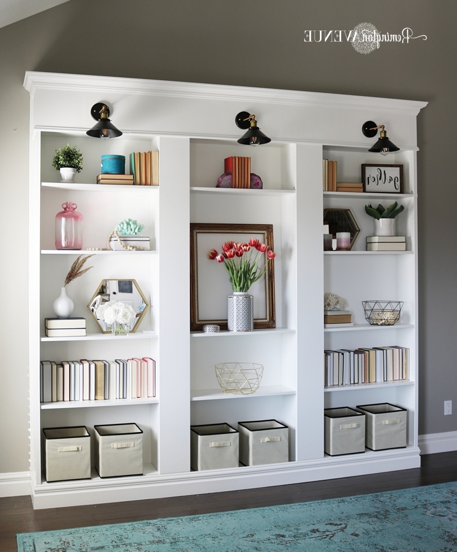 Ikea Billy Bookcase Library Hack – Remington Avenue Throughout Trendy Library Wall Bookshelves (View 6 of 15)