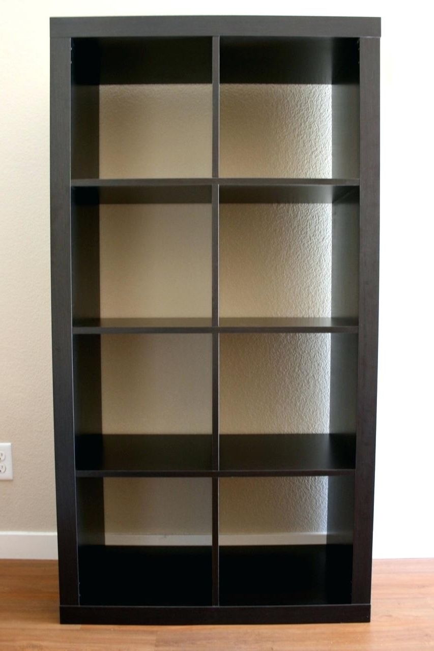 Ikea Expedit Bookcases In Favorite Ikea Black Shelf Wall Shelves Bookshelf Brown Glass Shelving Unit (View 13 of 15)