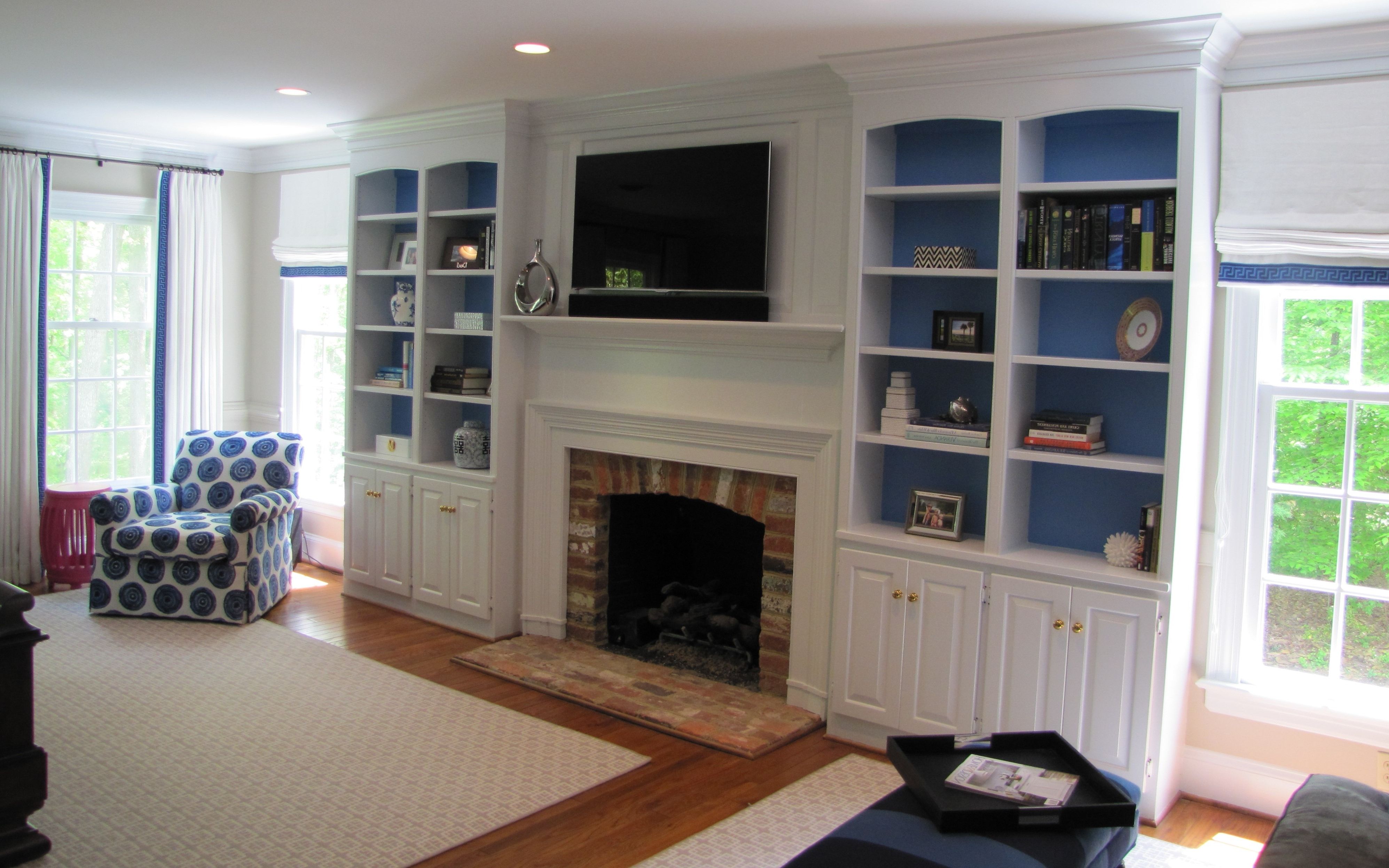 Janet Brown Interiors Throughout Painted Bookcases (View 9 of 15)