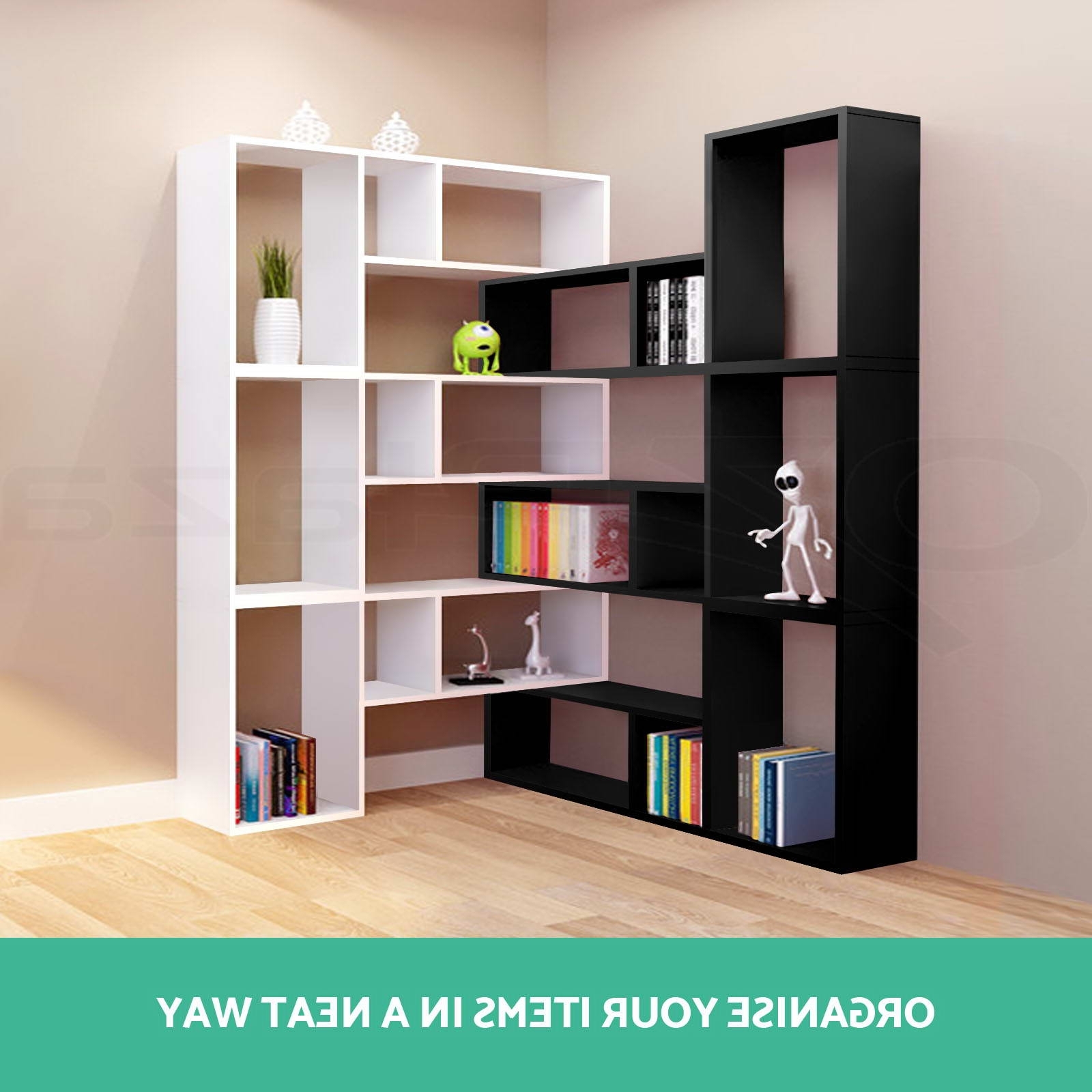 Featured Photo of Top 15 of L Shaped Bookcases