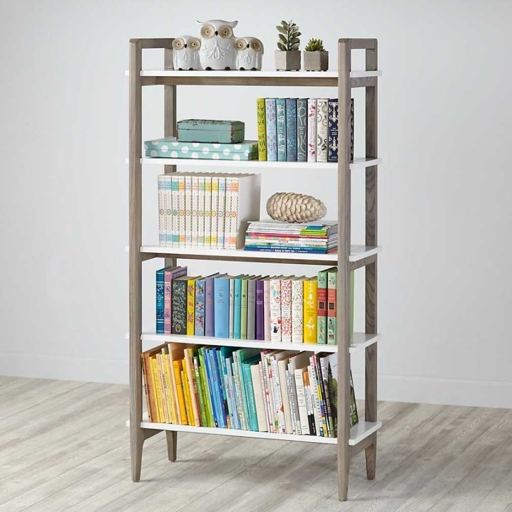 Land Of Nod Bookcases For Most Popular Land Of Nod Bookcase – Greywhite Open Shelf Bookcase The Land Of (View 1 of 15)