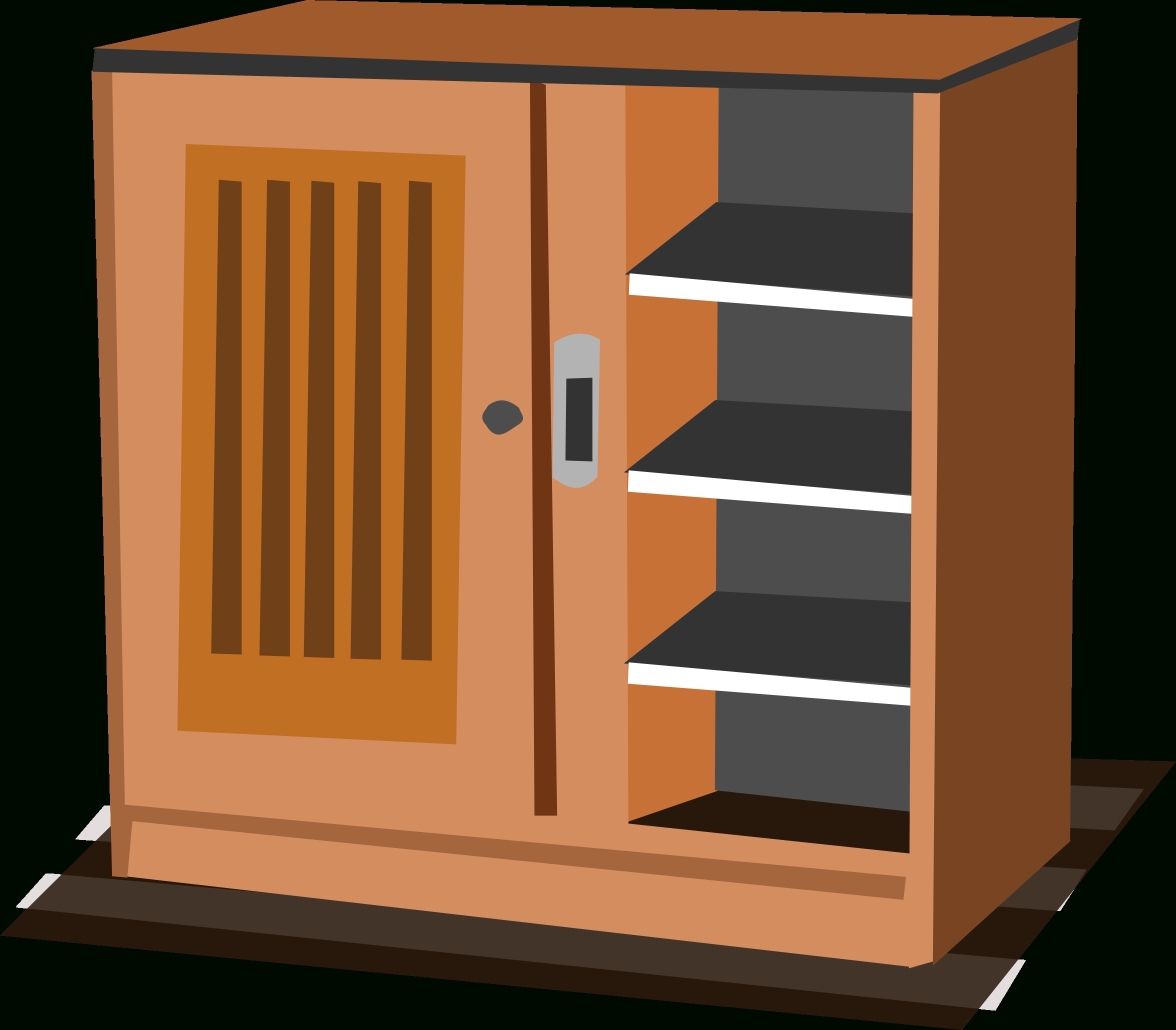 Library Cupboards With Regard To Preferred Cupboard Clipart Black And White – Clip Art Library (View 15 of 15)