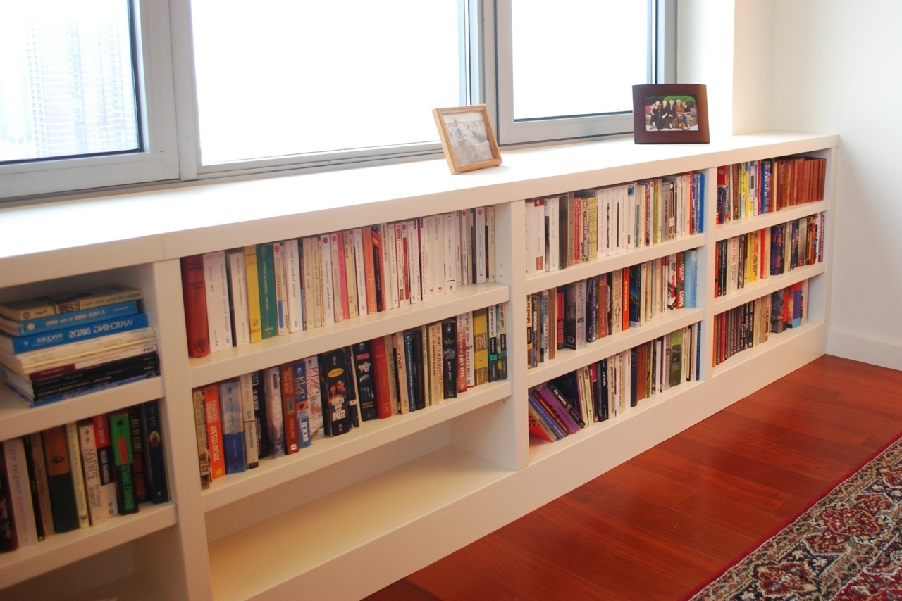 Low Bookshelves, Images About Shelf Under Window On Bookshelves With Current Long Low Bookcases (Photo 7 of 15)