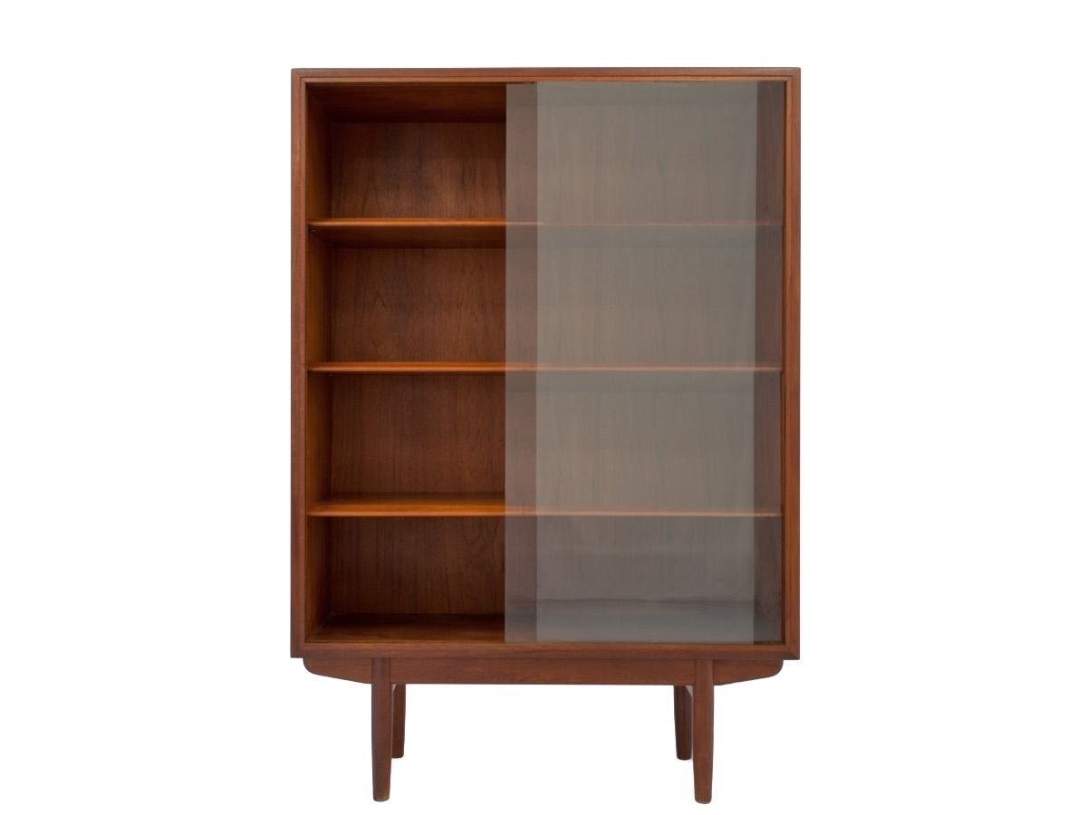Mid Century Teak Bookcaseborge Mogensen Inside Most Current Glass Front Bookcases (View 13 of 15)