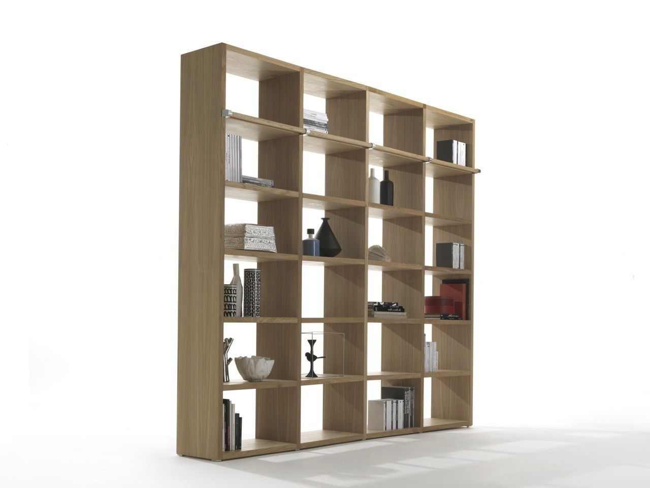 Modular Bookcase / Contemporary / Oak / Solid Wood – Wallstreet Regarding Trendy Contemporary Oak Bookcases (View 14 of 15)