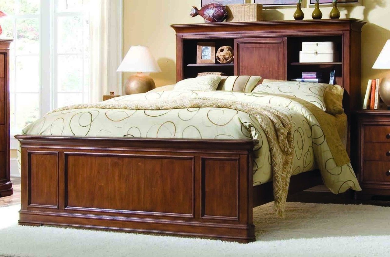 Most Current Queen Bed Bookcases Pertaining To What Is Bookcase Headboard Queen (View 1 of 15)