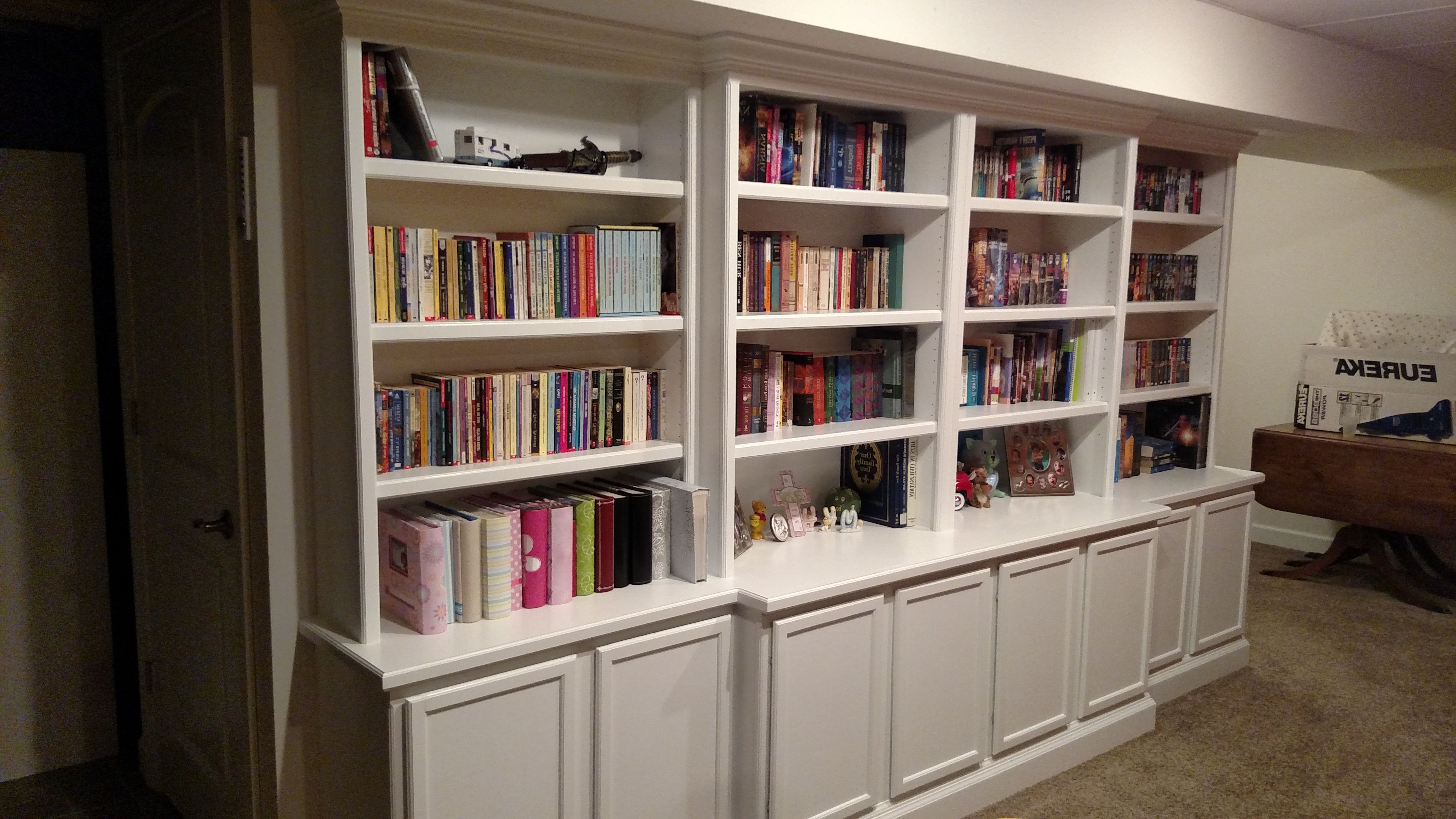 Most Popular Built In Library Shelves In Bookcase Carpentry Cabinet Contractor (View 11 of 15)