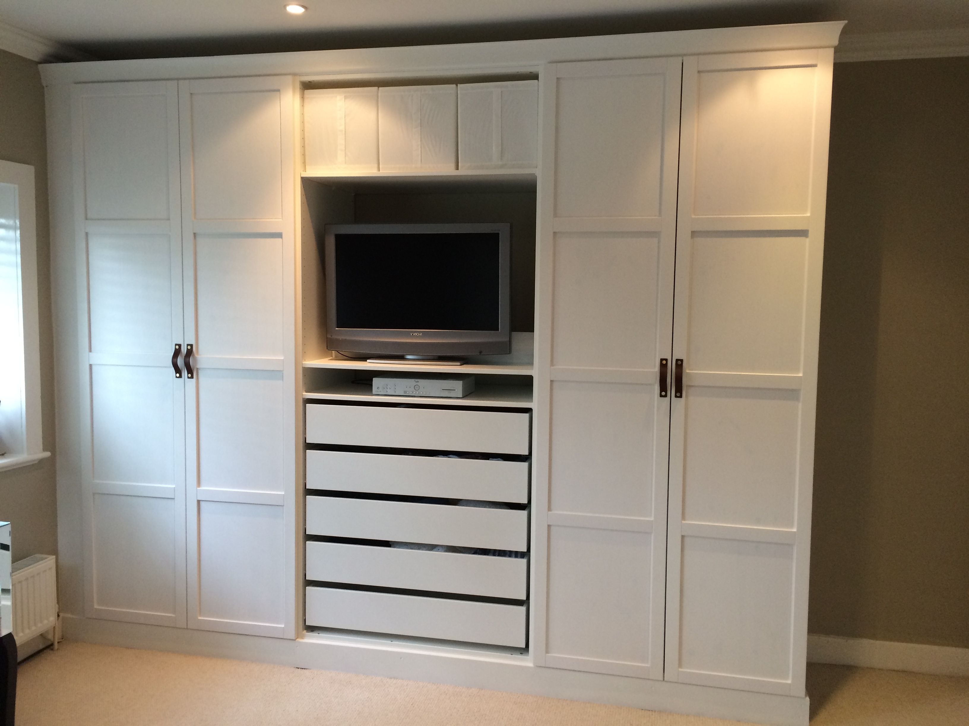 Most Recent Bedroom : Wardrobe Cabinet Design Cupboarddesignsbedroom Bedroom Within Built In Wardrobes With Tv Space (View 14 of 15)