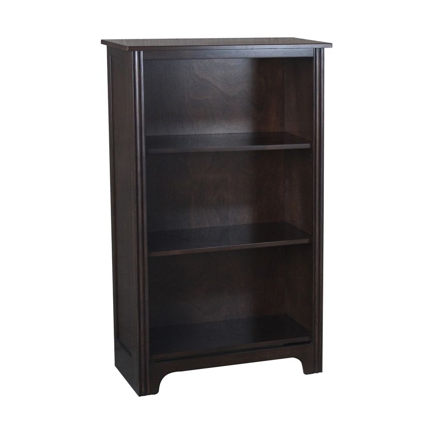 Most Recently Released 3 Shelf Bookcases Throughout Shop Allen + Roth Java 3 Shelf Bookcase At Lowes (View 5 of 15)
