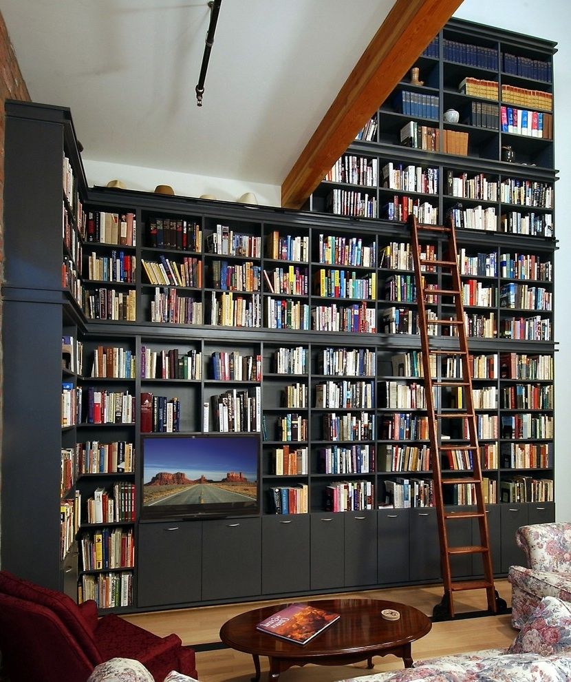 Most Recently Released Full Wall Bookshelves Inside Full Wall Bookshelves Living Room Traditional With Built In Oak (Photo 5 of 15)