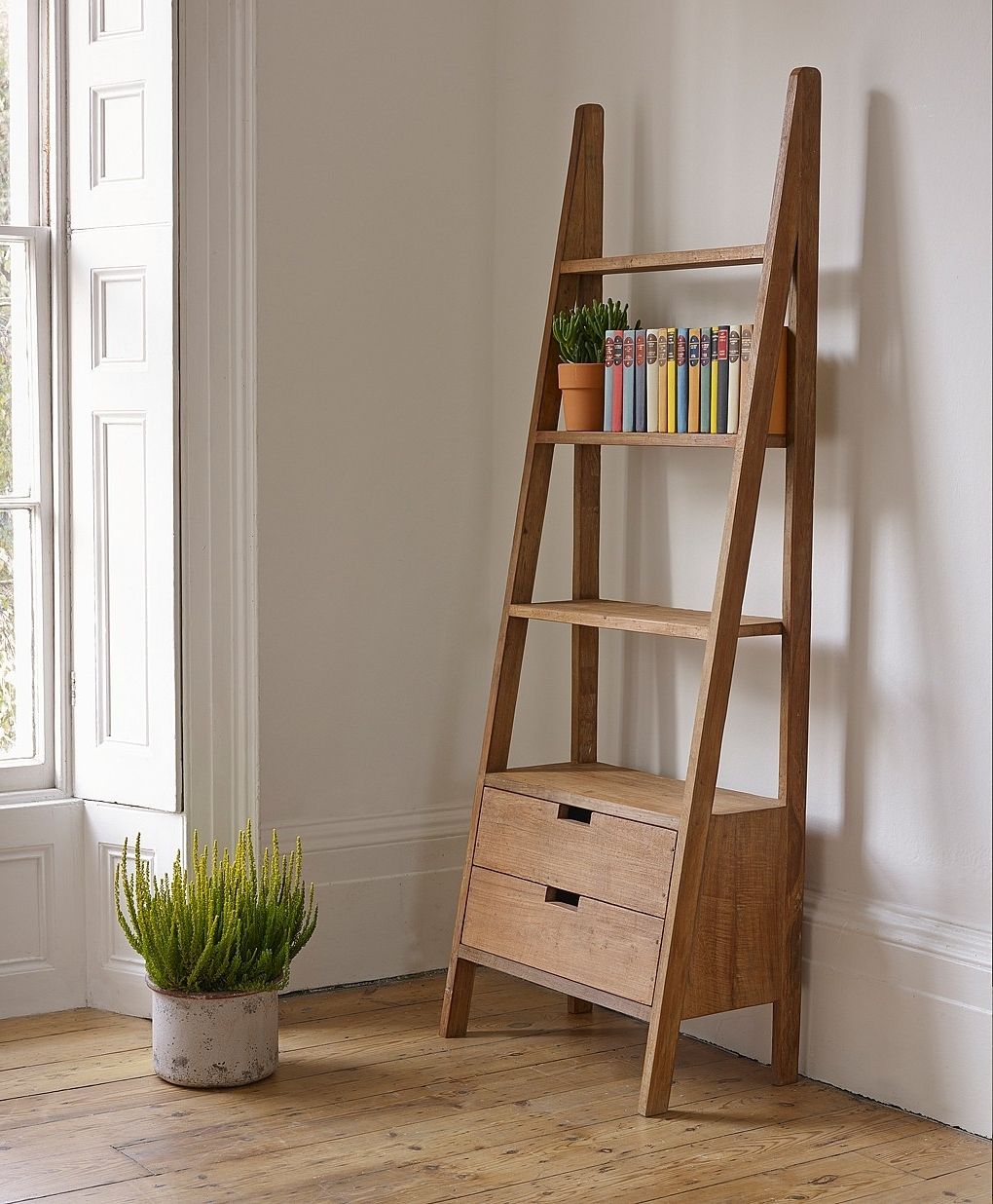 Most Recently Released Leaning Ladder Bookcases Within Leaning Shelves With Drawers • Drawer Furniture (View 14 of 15)