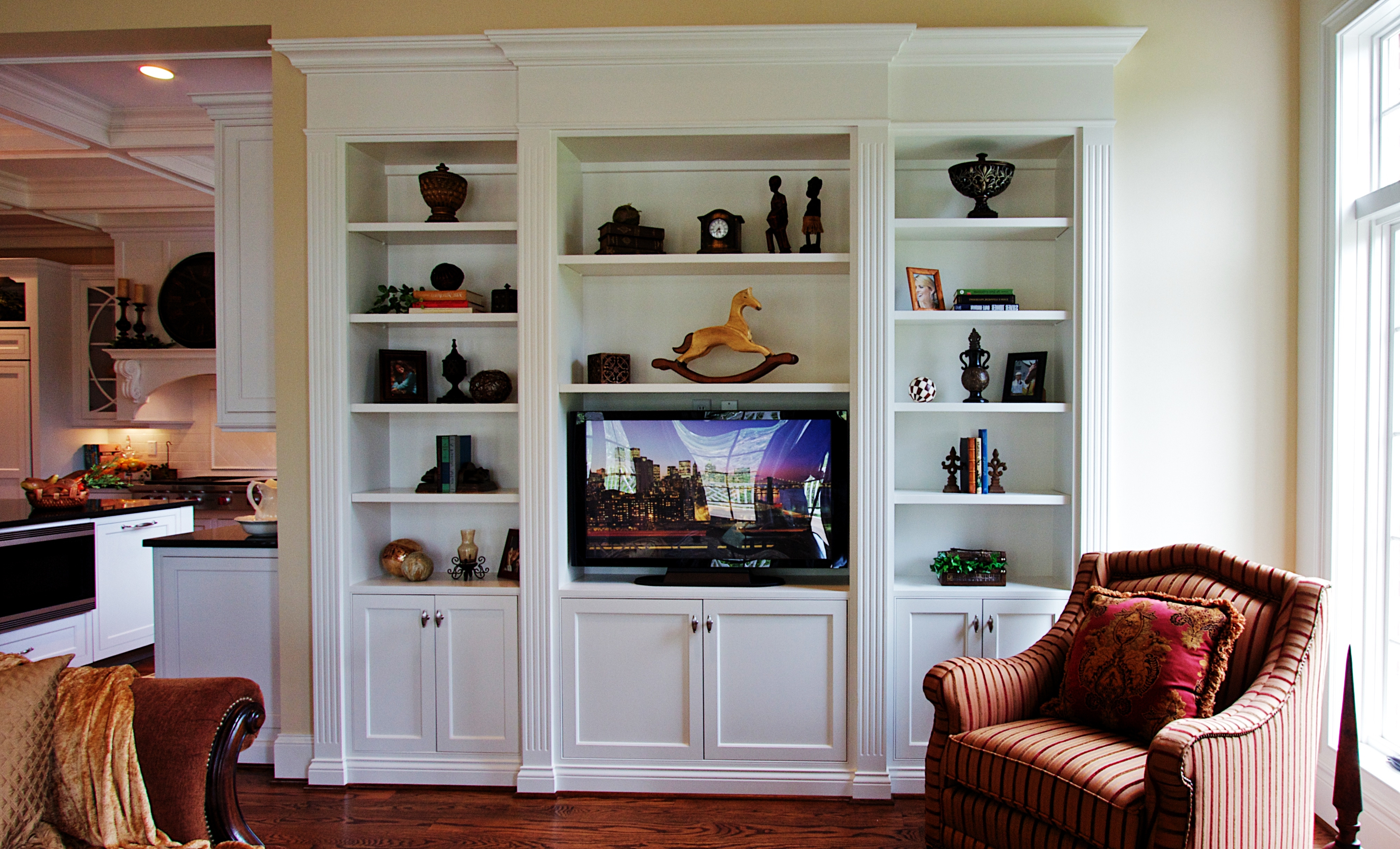 Most Recently Released Tv Cabinet And Bookcases For Wall Units: Inspiring Built In Bookshelves With Tv Built In (Photo 15 of 15)