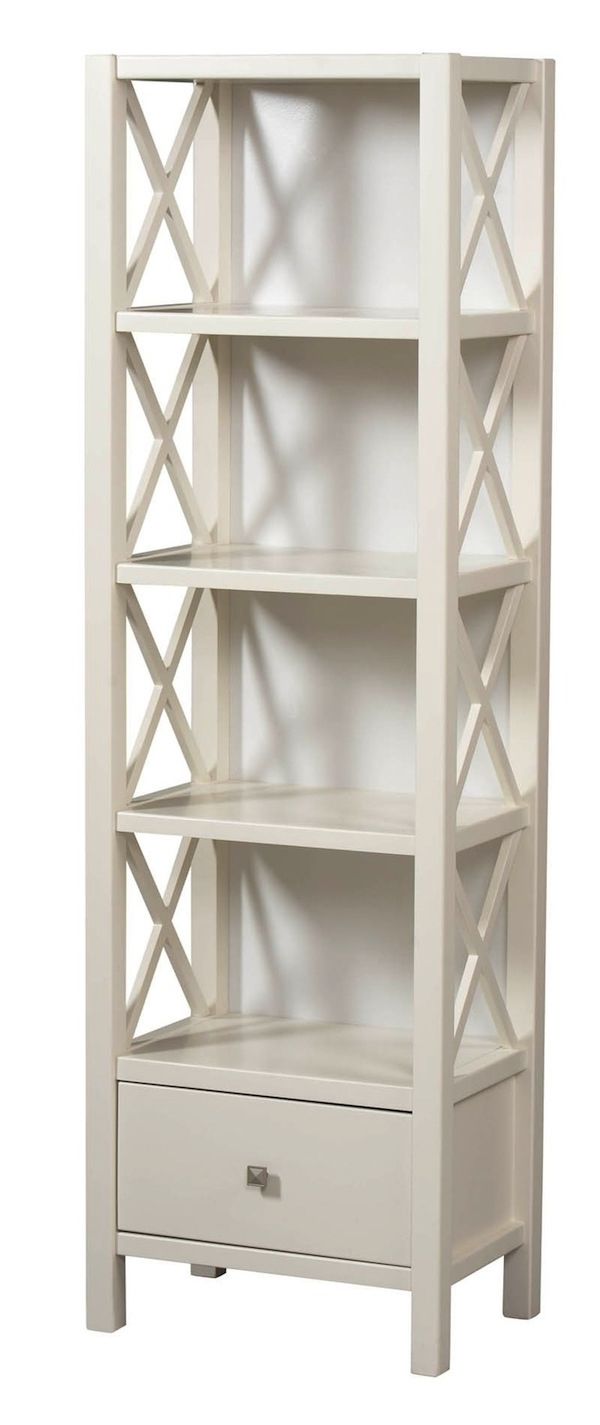 Narrow Bookcase Shelf White Thin Tall Dazzling Concept Within Famous Skinny Bookcases (View 6 of 15)