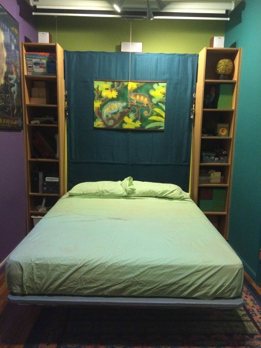 Newest Bookcases Bed Regarding Billy Bookcases Transform Into Murphy Bed – Ikea Hackers (View 4 of 15)