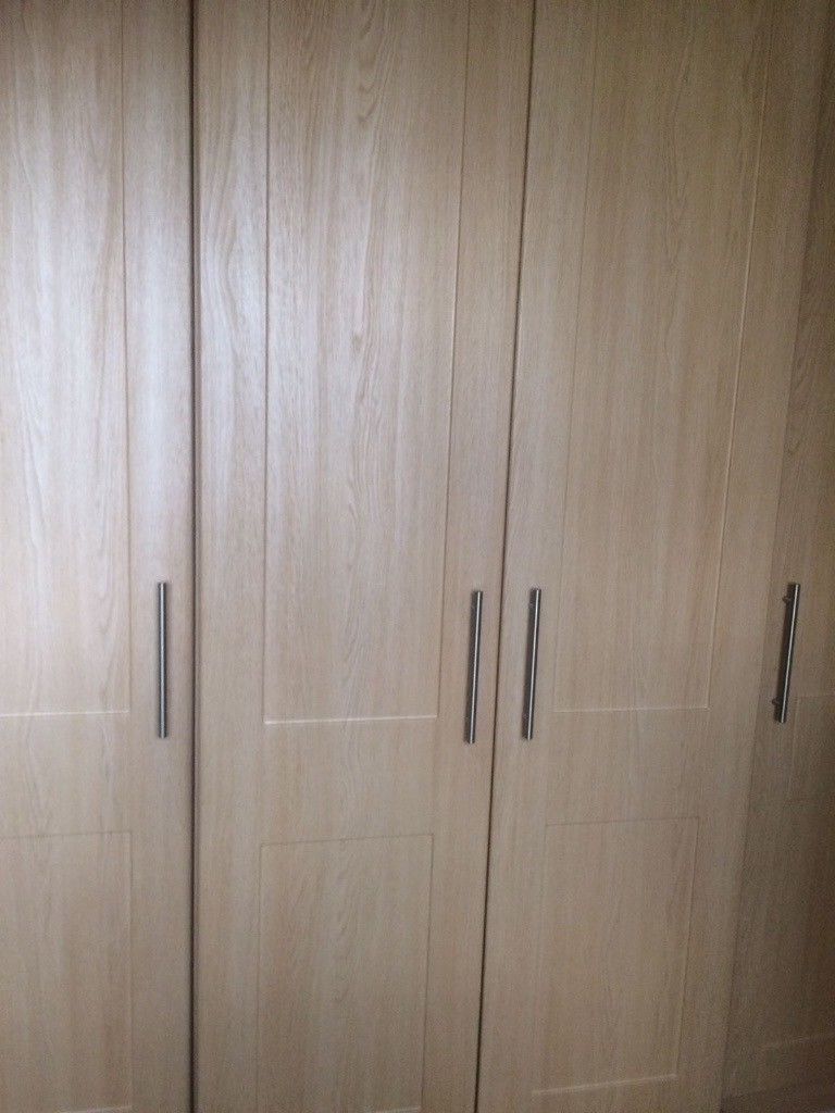 Newest Full Fitted Bedroom 4 Wardrobes And Large Double Cupboard Chest Of Throughout Large Double Rail Wardrobes (View 11 of 15)