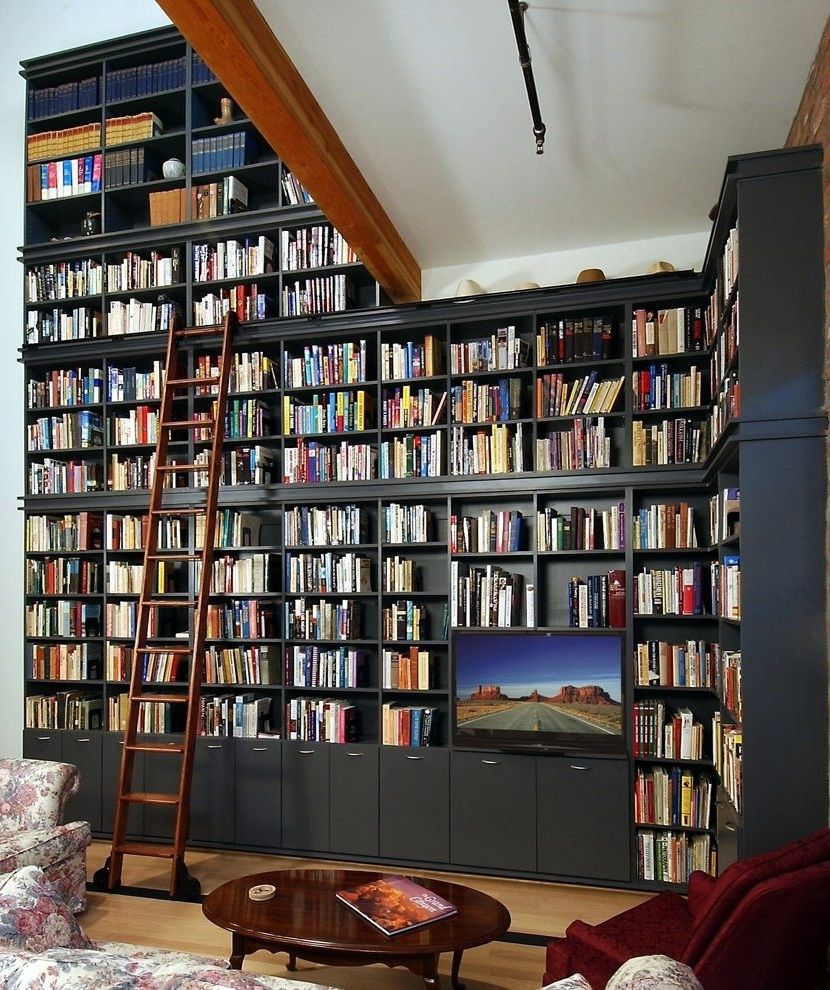 Featured Photo of 15 Inspirations Full Wall Bookshelves