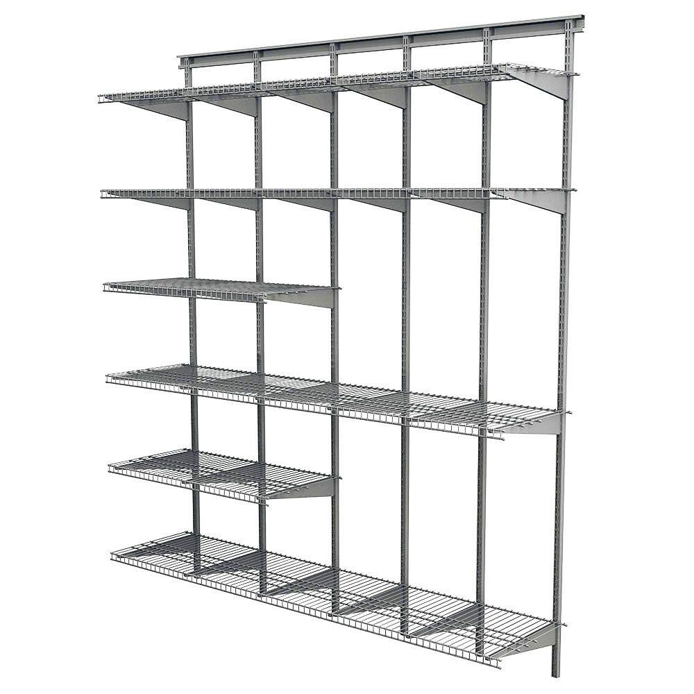 Newest Home Shelving Systems With Closetmaid Max Load Garage 6 Ft. X 16 In (View 15 of 15)