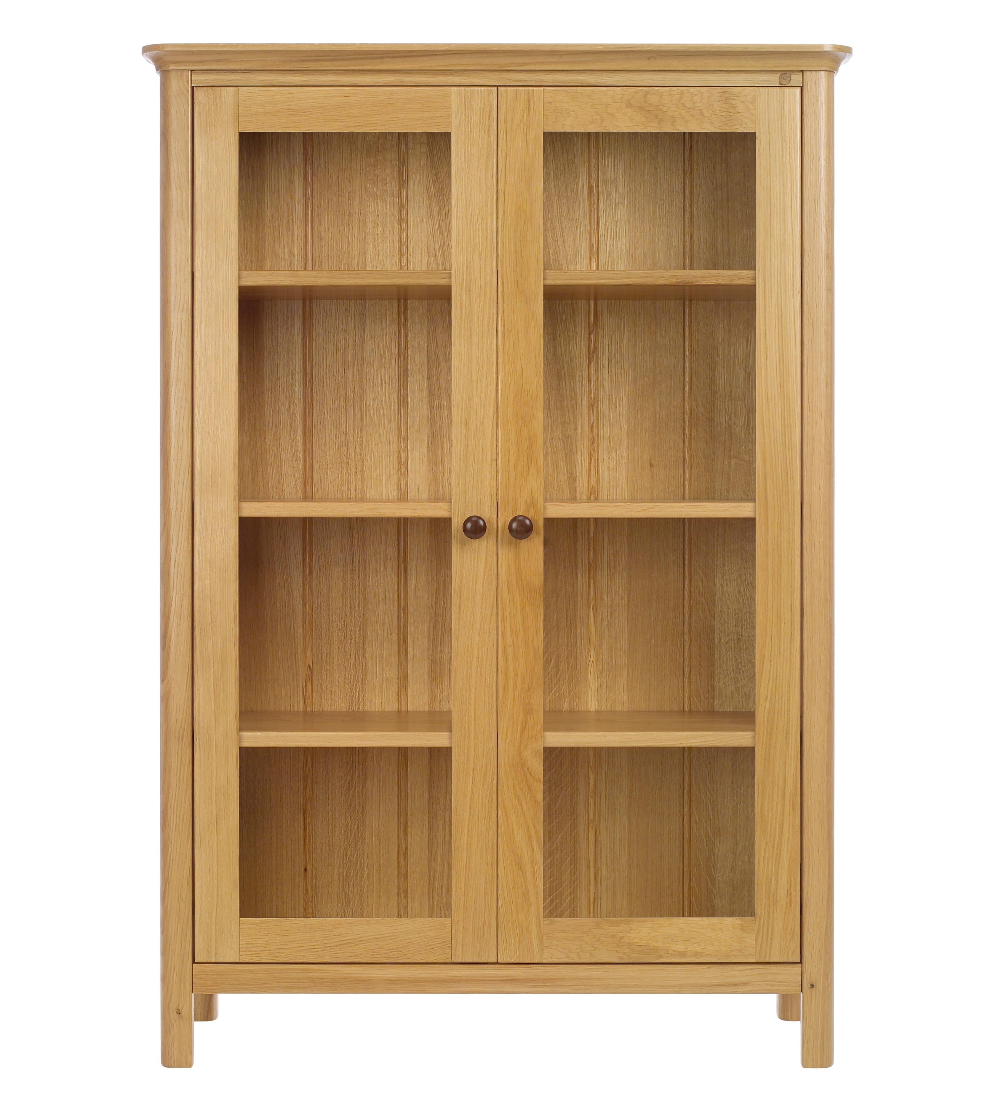 Oak Bookcases With Doors Bookshelves Glass Small Bookshelf ~ Idolza With Regard To Most Recent Book Cupboard Designs (View 5 of 15)