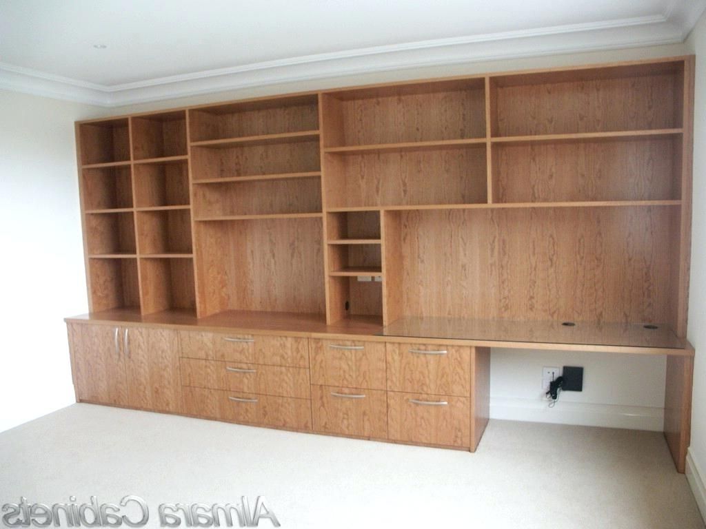 Office Design : Install Wall To Wall Built In Bookcases Over A With Regard To Newest Office Wall Cupboards (View 4 of 15)
