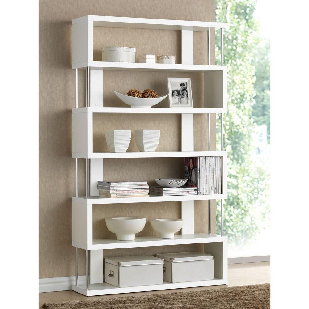 Open Bookcases With Regard To Popular Baxton Studio Barnes Dark Brown Wood 6 Tier Open Shelf 28862 4340 (Photo 14 of 15)