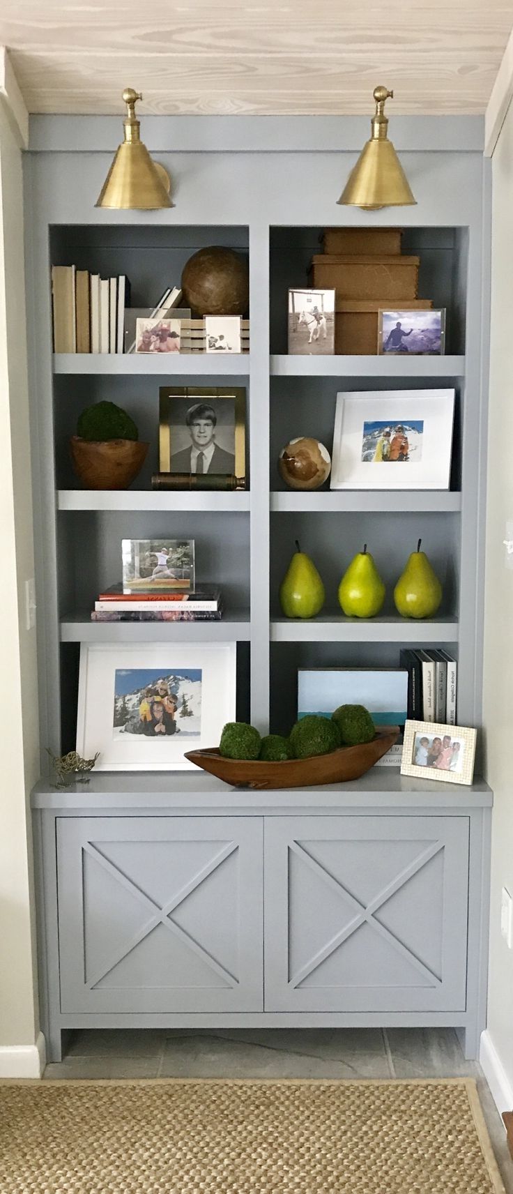 Painting Bookcase Regarding Painted Bookshelves (Photo 4 of 15)